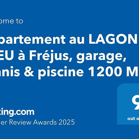 Appartement Au Lagon Bleu A Frejus, Garage, Tennis & Piscine 1200 M2 Zewnętrze zdjęcie