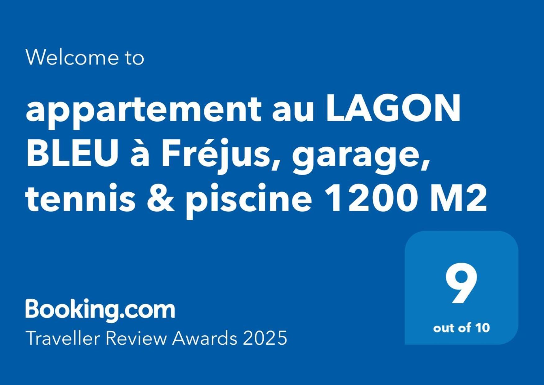 Appartement Au Lagon Bleu A Frejus, Garage, Tennis & Piscine 1200 M2 Zewnętrze zdjęcie